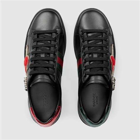 gucci new ace embroidered leather trainers|Gucci ace sneakers price increase.